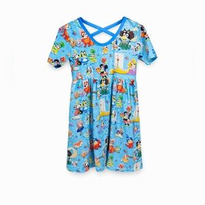 Bluey Bamboo Dress Girls 10/12